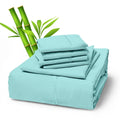 6 Piece Premium Bamboo Sheet Set, Deep Pockets, 50 Colors, 2200 Count, Soft