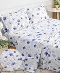Cotton Sheet Set Full Queen King Size Fitted Flat Sheets 200 Thread Count Luxury