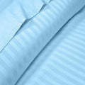 Bedding Collection 1000 OR 1200 TC Egyptian Cotton Sky Blue Stripe Select Item
