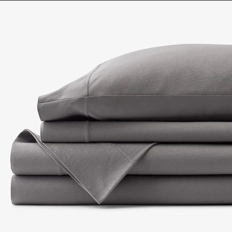 The Company Cotton T-Shirt Soft Jersey Knit Bed Sheet Set - NEW / HOT DEAL